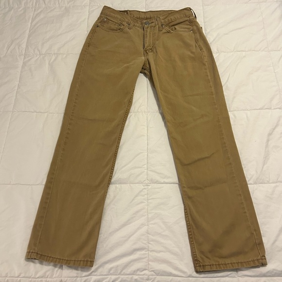 Levi's 514 Khaki Denim Pants 30x30 NEW - Picture 2 of 4